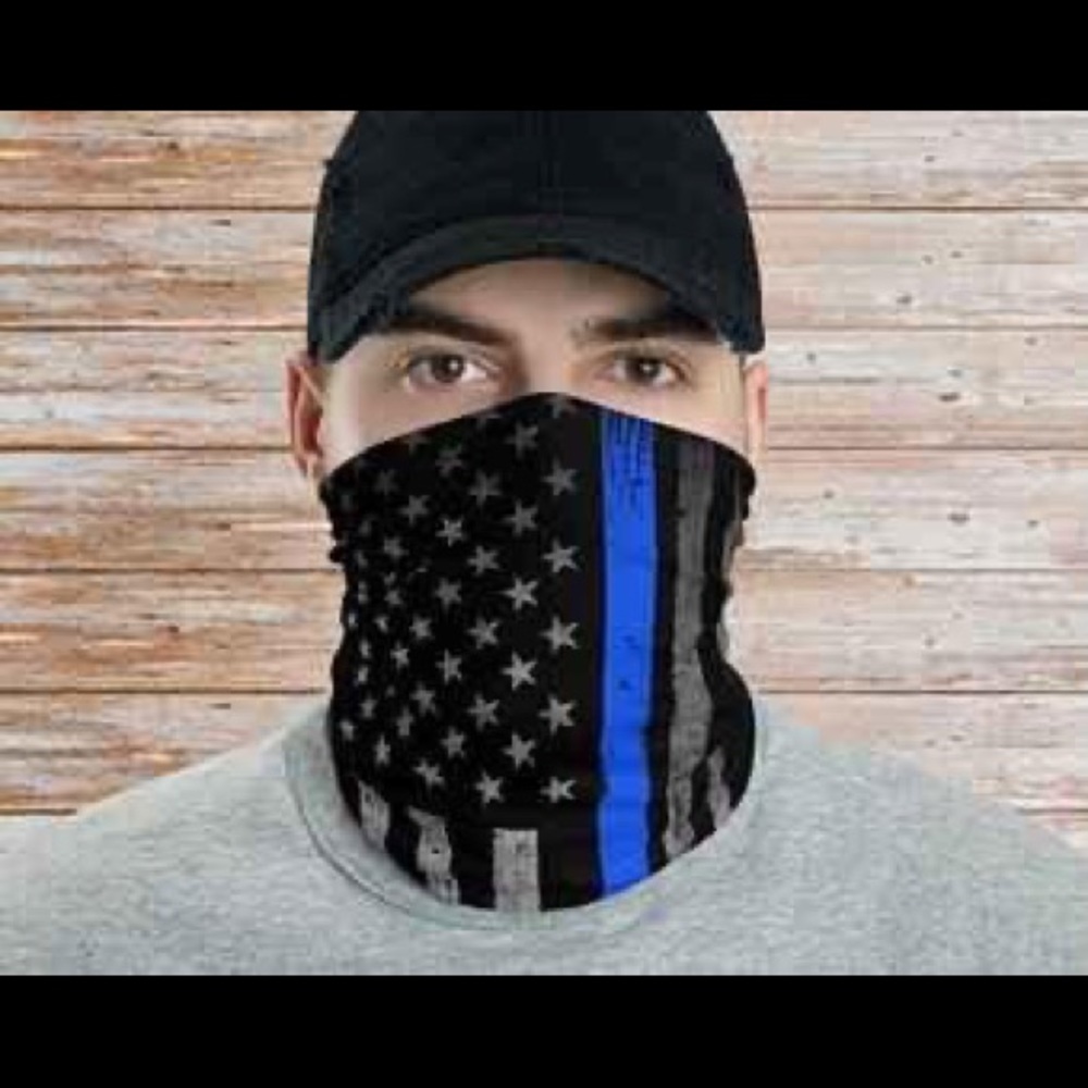 Easy breathing Sporting Mask Blue thin Line